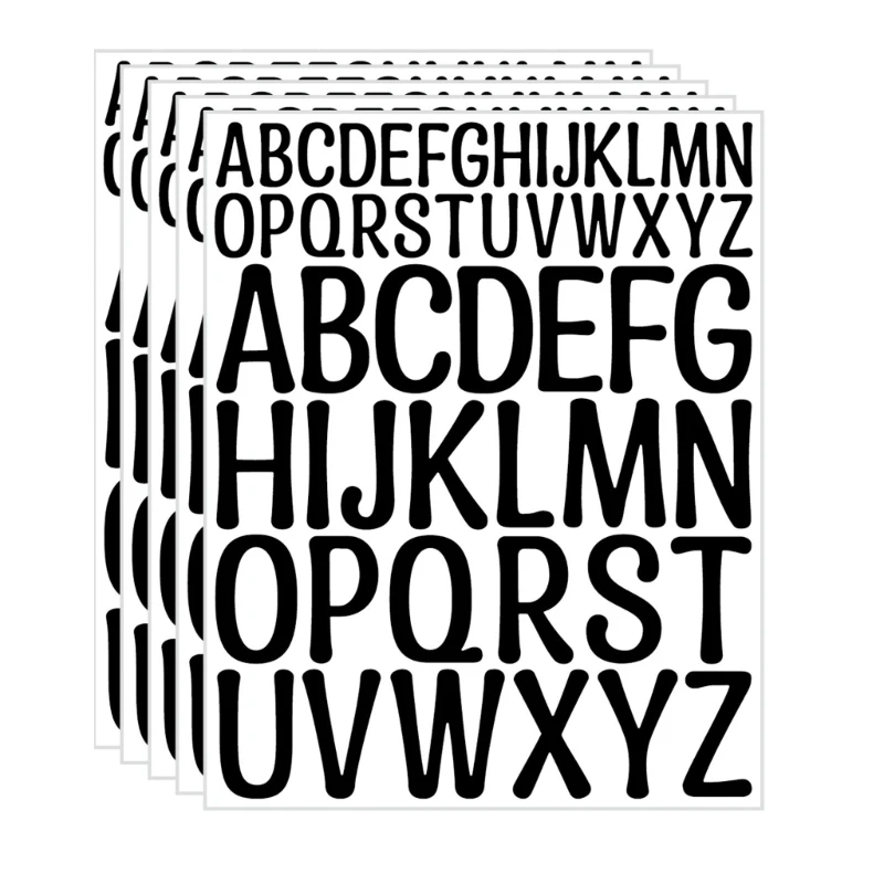 96GE 5 أوراق الحروف الهجائية ملصق ملصق جمالي ملصق ديكور