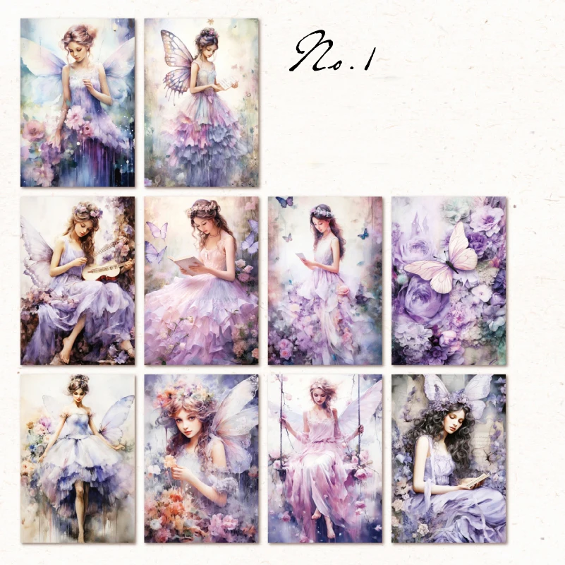 30 buah bahan gadis mawar bunga kertas gadis Retro anak perempuan buku tempel buku catatan tas Scrapbook 171*100mm