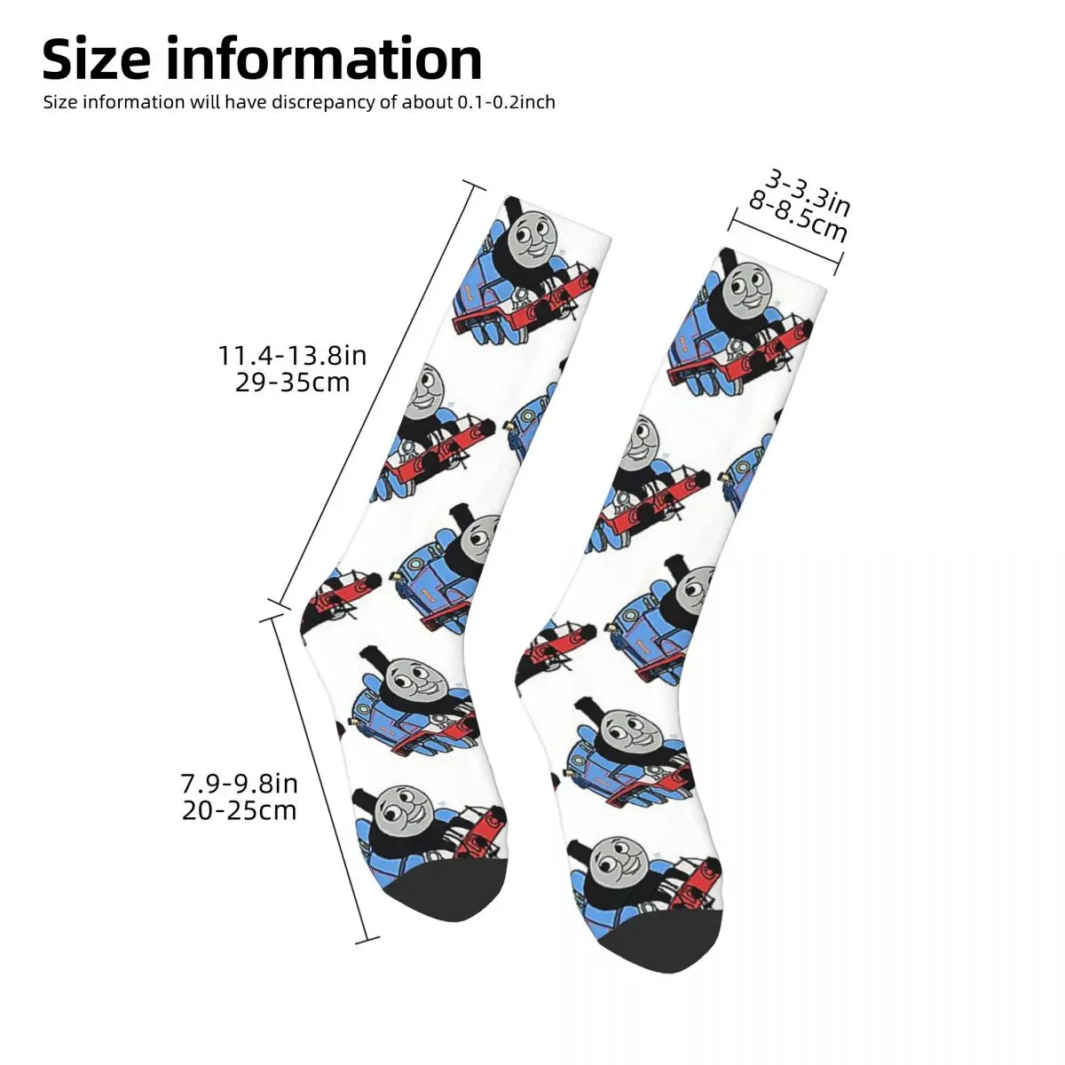 Thomas The Tank Engine Socks Harajuku Super Soft Stockings All Season Long Socks Accessories for Man's Woman's Christmas Gifts