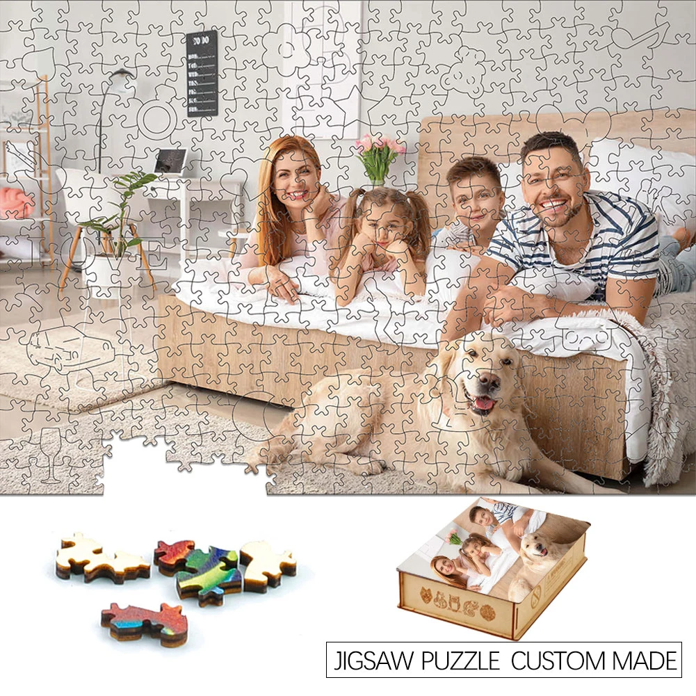 

Photo Custom Personalized Jigsaw Puzzle Customized Wood Picture Diy Educational Toys for Adults Decoration Collectiable Gift