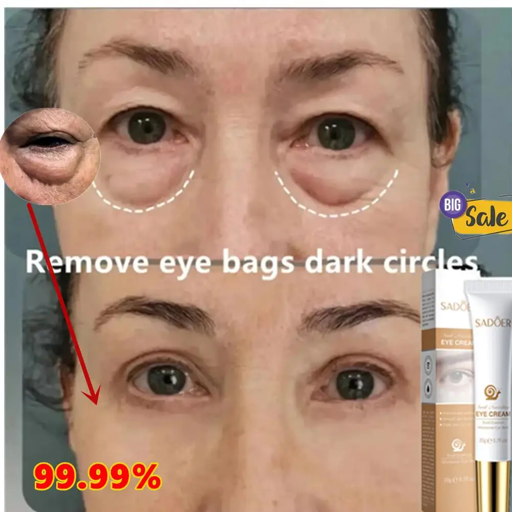 

Instant Eye Bag Removal Cream Collagen Removal Wrinkles Lifting Fade Fine Lines Moisturizing Brightening Anti Puffiness Eye Care