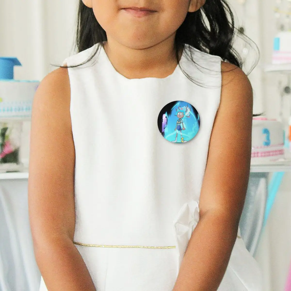 الرعب الكوميديا الكرتون فيلم البرمائيات زر مستدير دبوس للجينز تخصيص سوبر سايان Pinback شارات دبابيس