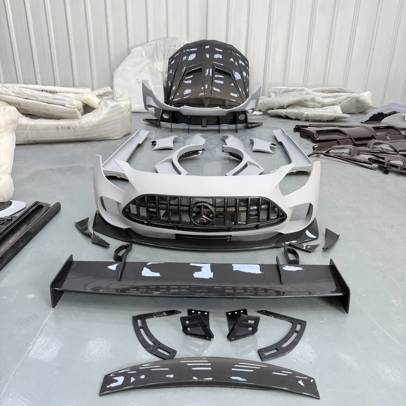 High Quality GT3 Wide Body Facelift Body Kit Front Rear Bumper Side Skirt Spoiler Wheel Arch Guard Original Fit Exterior Tuning