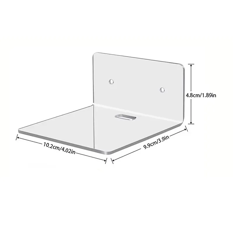 Acrylic Floating Shelves Wall Shelves Small Clear Shelf Display Ledges Hanging Shelves For Smart Speaker Action
