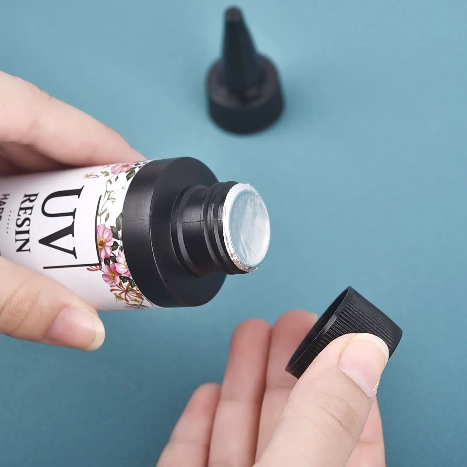 20g/50g Przezroczysty klej z żywicy UV DIY Materiały do wyrobu biżuterii Szybkoschnąca żywica epoksydowa Klej UV Zestaw długopisów UV DIY Crafts Decor — zdjęcie 3
