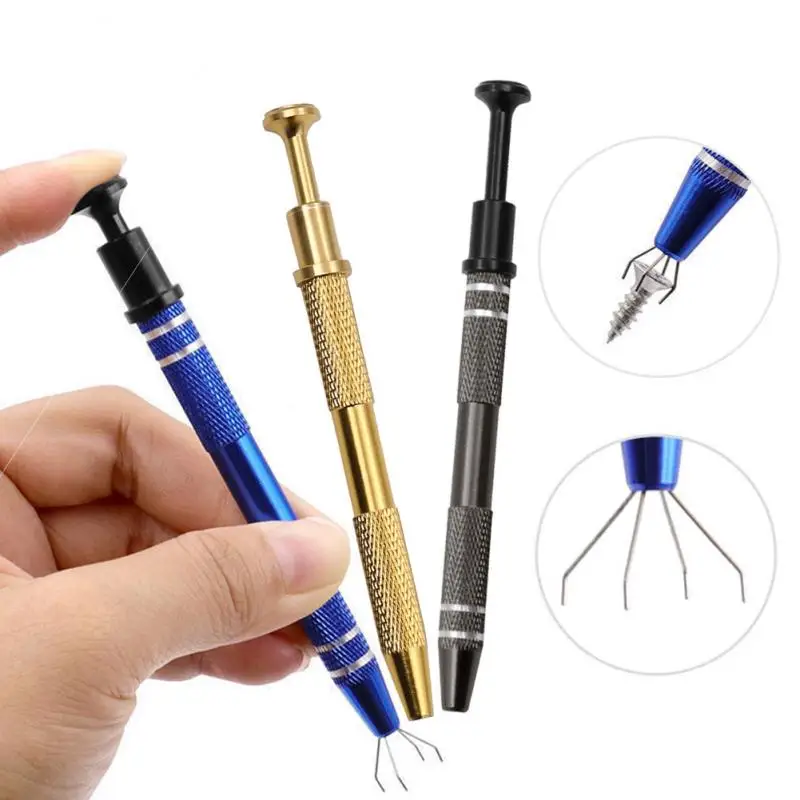 IC Extractor Electronic Component Parts Gripper Picking Suction Pen Chip Metal Puller Mobile Phone Repair Dropship Pickup Tool