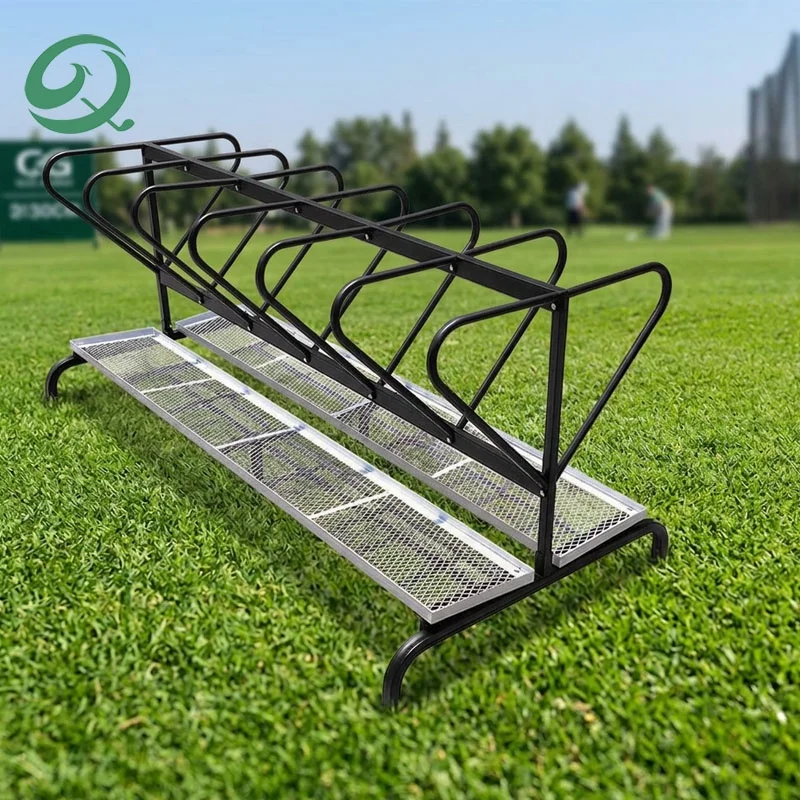 Wholesale Golf Bag Storage Rack 12-Slot Double-Sided Steel Organizer Heavy- Golf Club Display Stand Holder for Driving Rangeglob