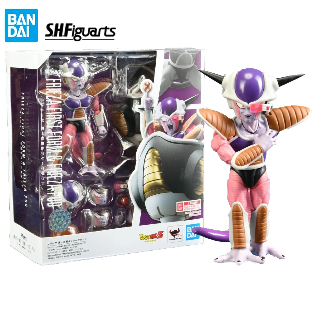 

In Stock Bandai S.H.Figuarts Dragon Ball Frieza First Form and Frieza Pod Action Anime Figure Collection Model Toys Gift for Kid