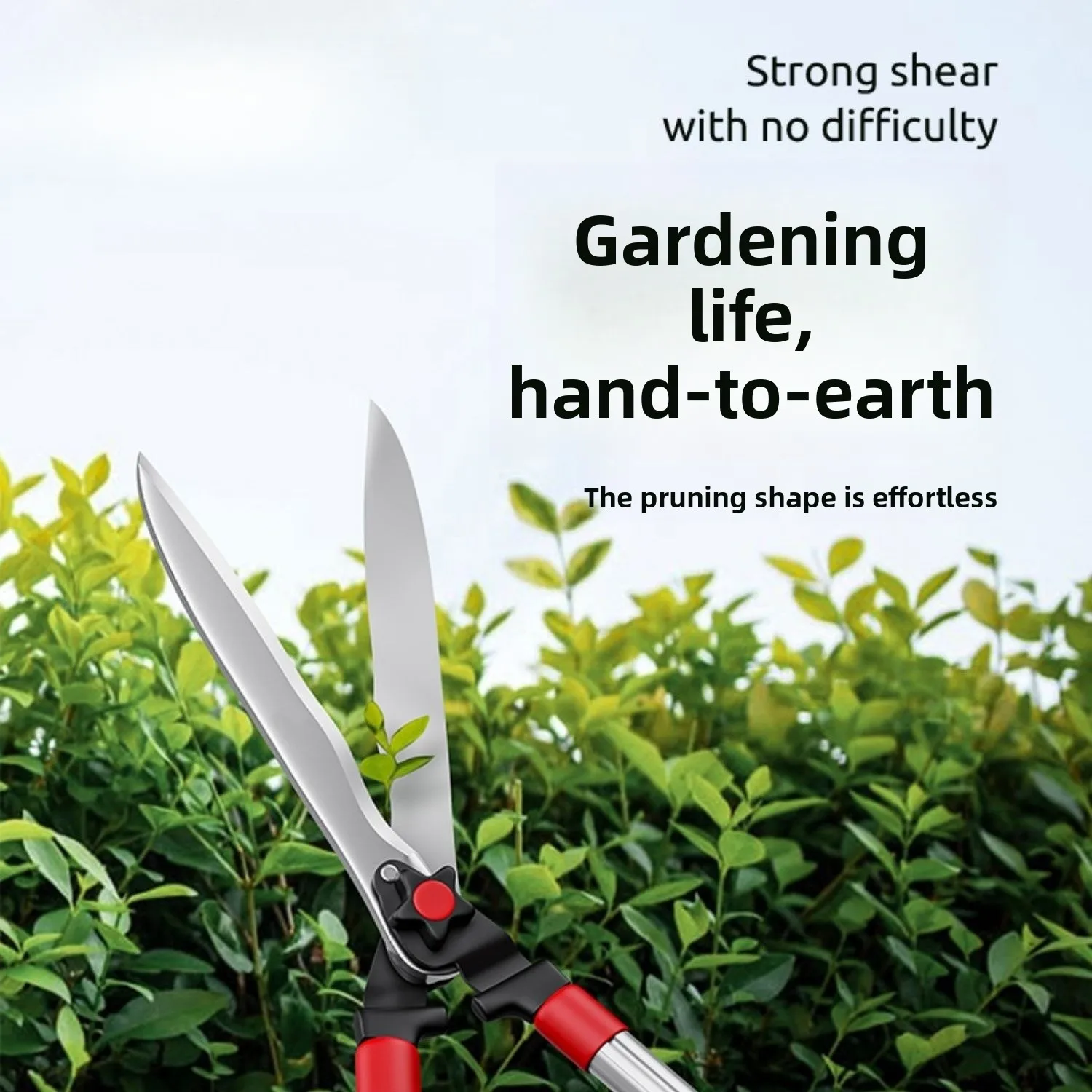 Tijeras grandes para jardinería, flores de jardín, valla para césped, recorte de ramas de árboles, cortauñas para flores y césped