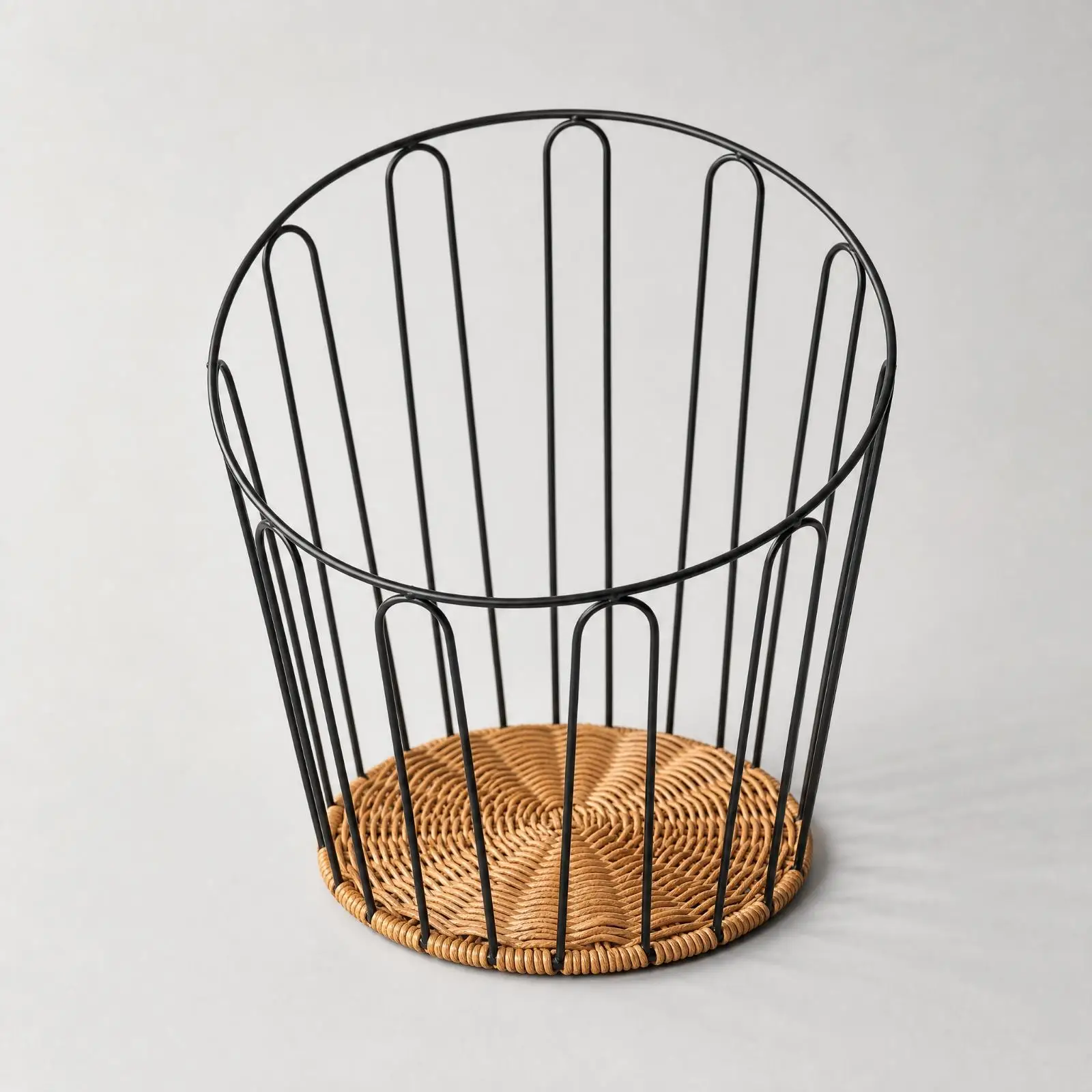 Panier de présentation pour pain avec bordure renforcée, cadre en métal à mailles ouvertes, pour buffet de cuisine à domicile