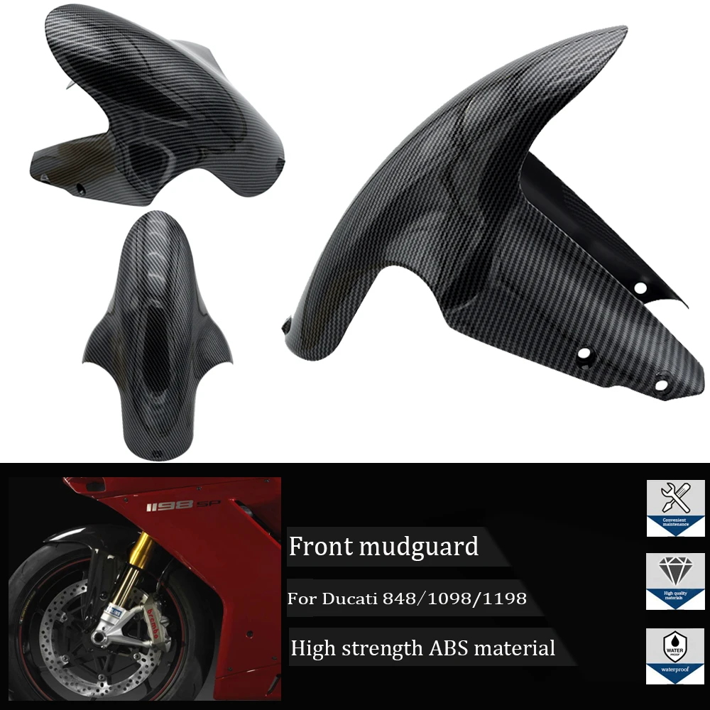 

Suitable for Ducati 848 1098 1198 2007-2013 Motorcycle ABS injection molded front fender mudguard splash guard wheel cover