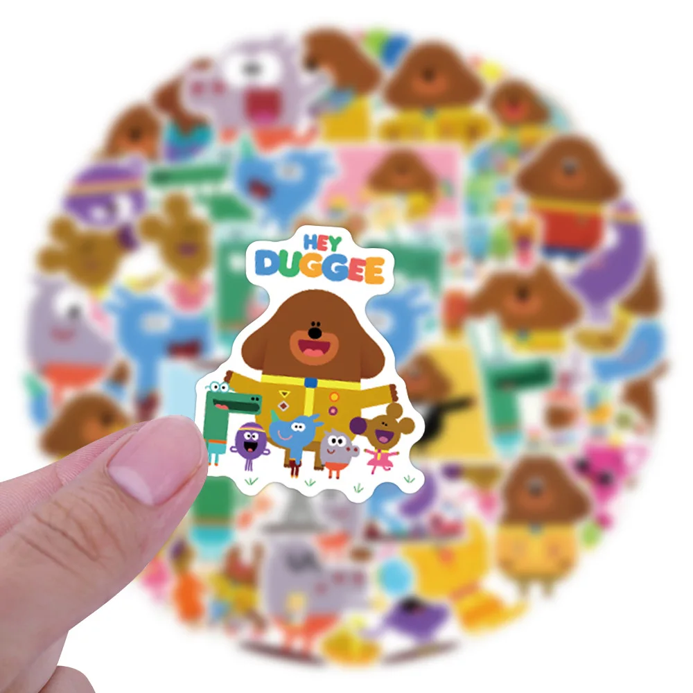 10/55PCS 재미 있은 애니메이션 낙서 스티커 헤이 Duggee 만화 장식 DIY 장난감 냉장고 노트북 기타 자동차 자전거 스케이트 보드 데칼