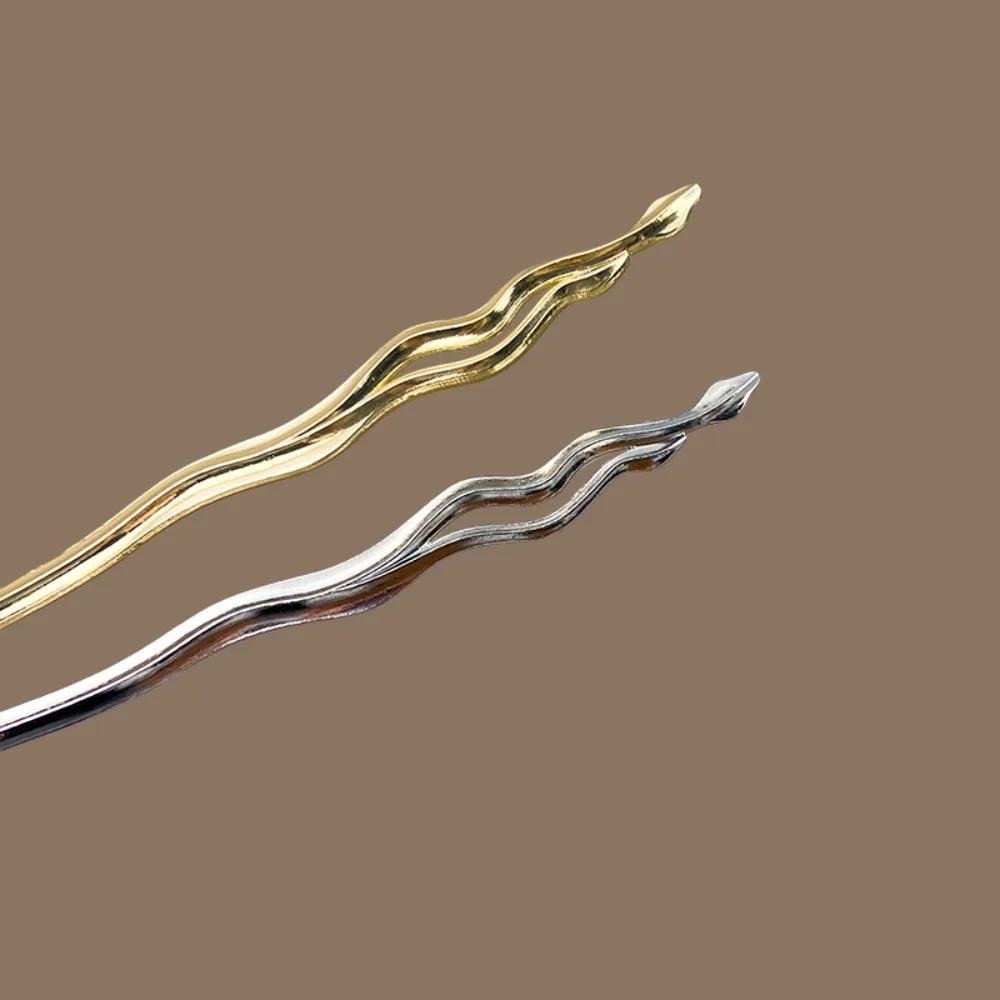 1pc Exquisite Modern Artistic Hair Pins Tones with Fluid Wave Shapes Sleek Minimalist Design for Effortless Chic Style