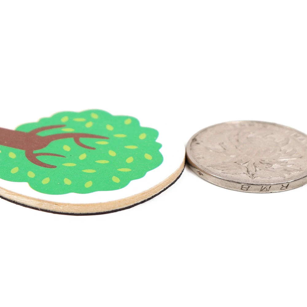 12pcs Colorful 3D Novelty Animals Wooden Cartoon Fridge Magnet Sticker