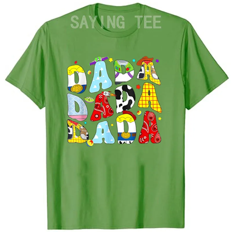 Toy Funny Story Dada Boy Dad Fathers Day Tee for Mens T-Shirt Men\'s Fashion Daddy Gifts Letter Print Short Sleeve Graphic Outfit