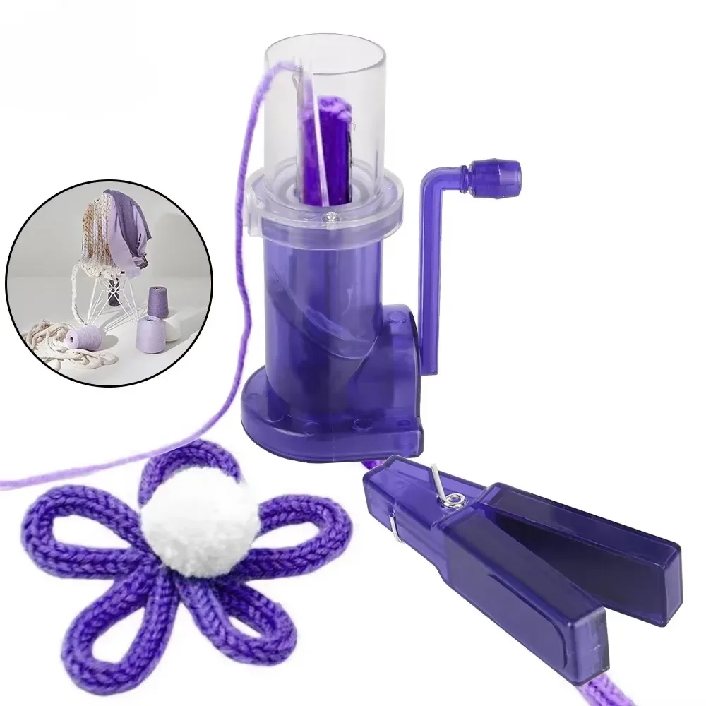 

DIY Creative Portable Knitting Machine Hand-Knitted Craft Bracelet Weave Tool Embellish Hand Knit Loom Spool Knitter Supplies