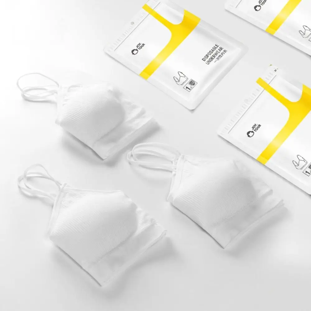 

Salon Top Wireless Disposable Bras with Chest Pad Cotton Bralettes for Women Straps Disposable Underwear for Women For Women