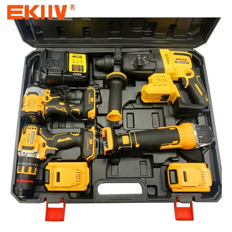 Ekiiv Handheld high torque wrench 500N.m impact cordless wrench power wrench electric battery mini grinder power tools