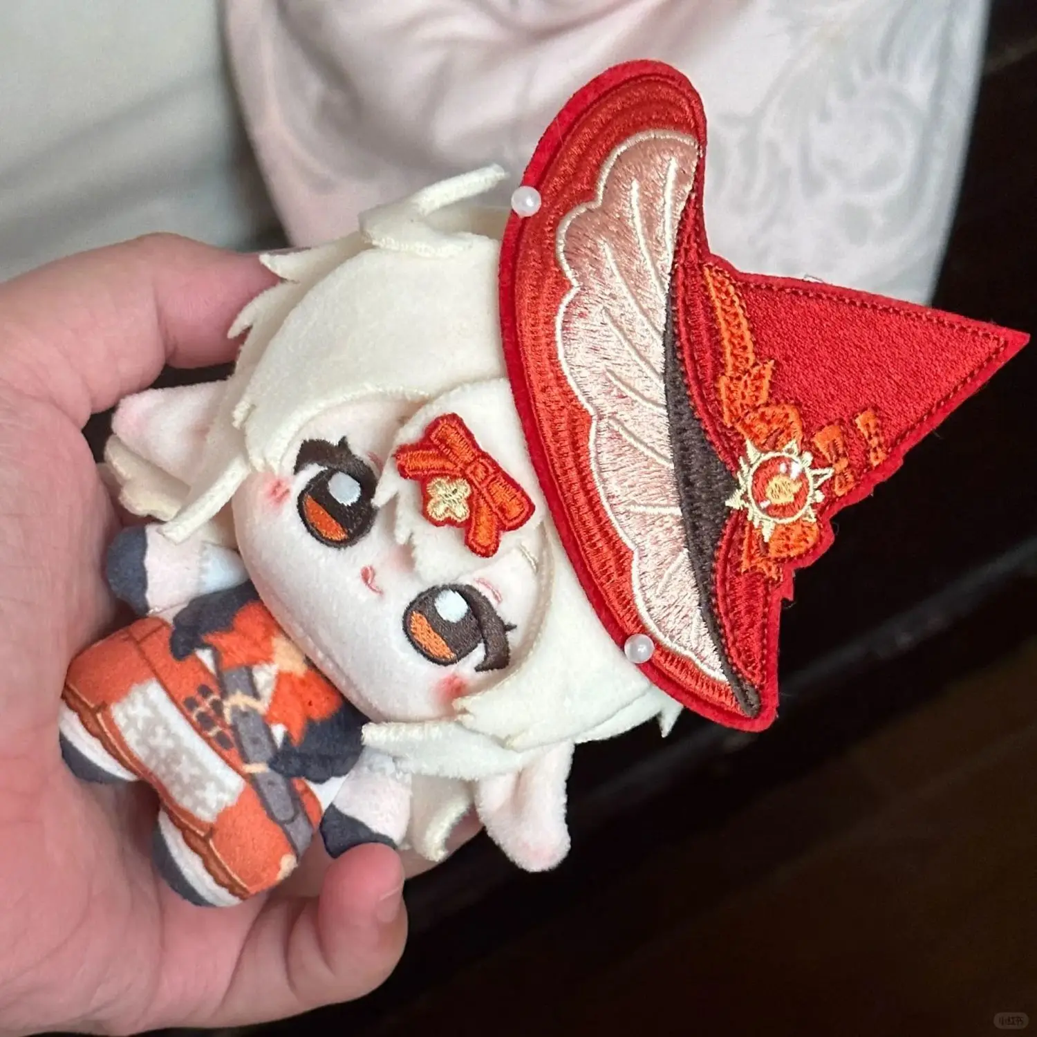 

Stuffed 20cm Anime Genshin Impact Klee Print-style Cartoon Plush Doll Toy COS Dress-up Children Adults Collectible Cotton Gifts
