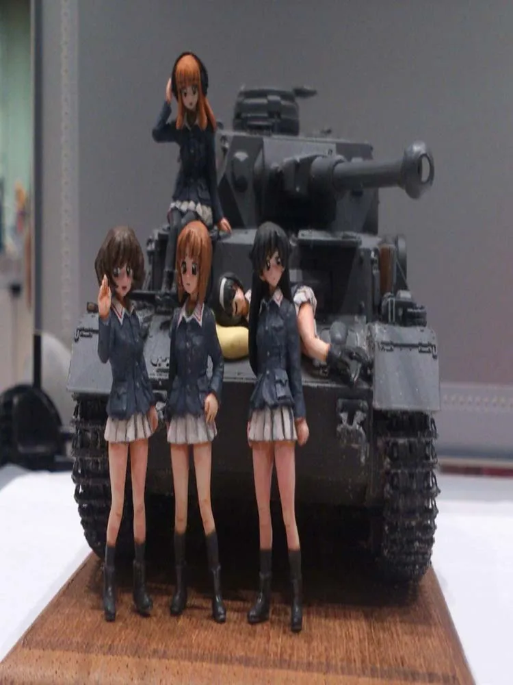 1/35 Girls Ankou team Set not have tank  Historical toy Resin Model Miniature Kit unassembly Unpainted