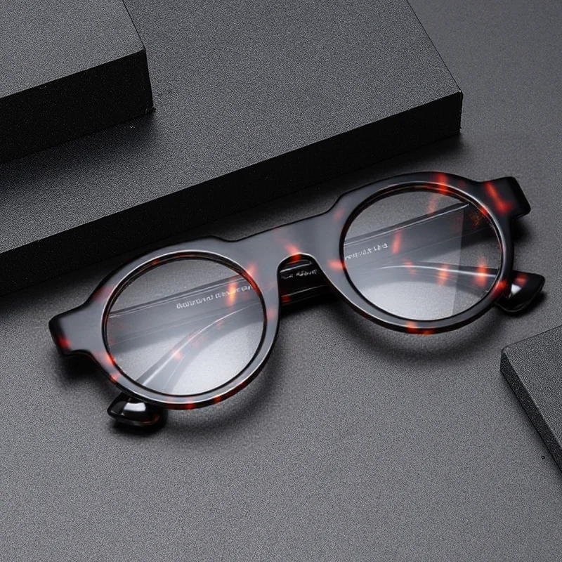 

Fashion Retro Round Acetate Glasses Frames Men Women 2025 New in Optical Frames Round Polarized Sunglasses Men Outdoor Eyewear