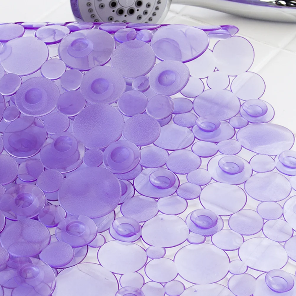 

1Pcs Anti-Slip Bathroom Mat Suction Cup Design Non-Skid Floor Pad Soft Smooth Bathing Accessory Home Hotel Random Color