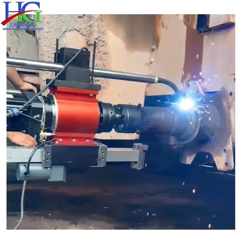 2026 CE High Quality Portable Automatic Turning and Welding Lathe Journal Lathe with Shaft End Turning Boring Machines