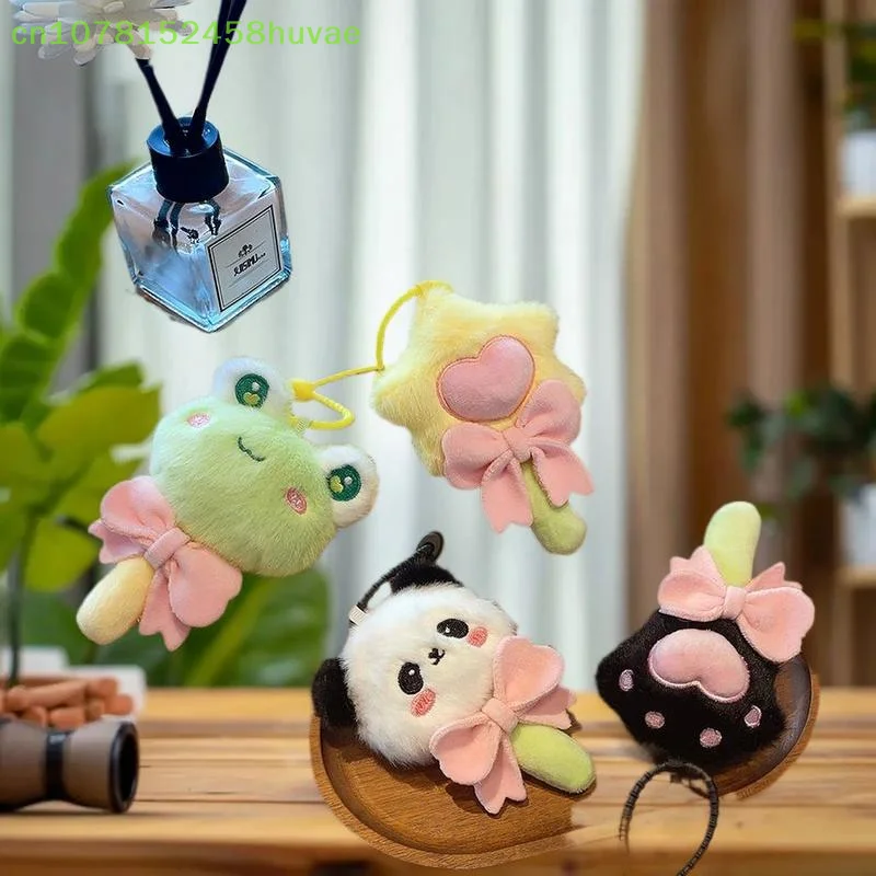 재미있는 창의적인 동물 봉제 키체인 귀여운 봉제 인형 열쇠고리 사랑스러운 가방 펜던트 배낭 장식 커플 키체인