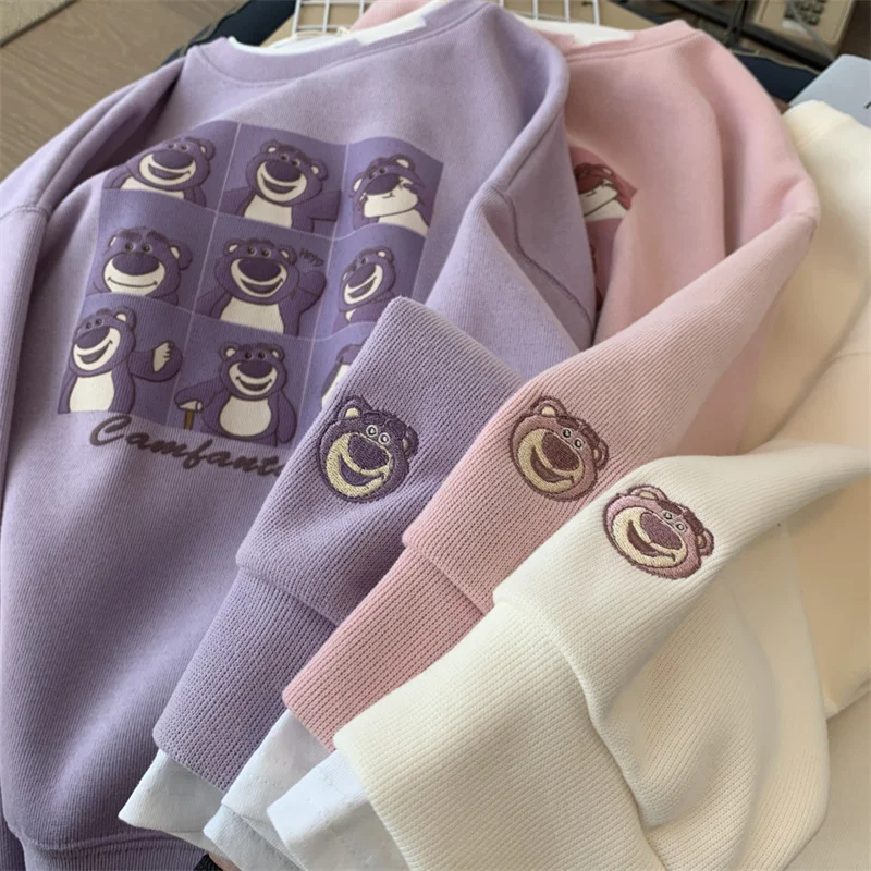 

Women's Loose Fit Spring Autumn Thin Hoodie Jacket Tagless False Two-Piece Versatile Outerwear Top Comfortable Polyester Blend