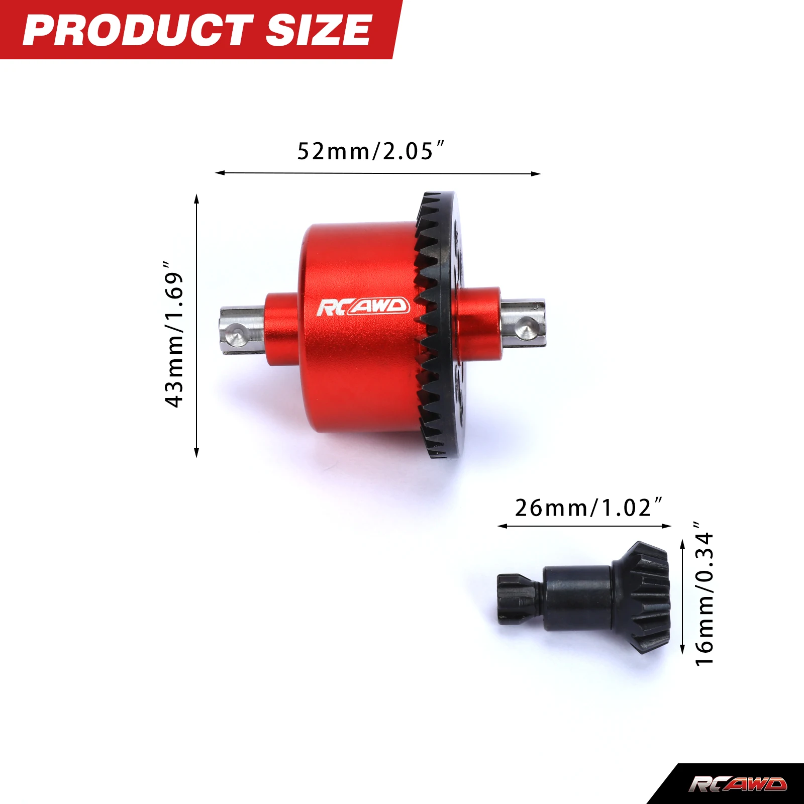 ARRMA ชุด Diff โลหะ 37T 1.35M ARA 311155   อะไหล่อัพเกรดอะไหล่รถยนต์/รถบรรทุก Elec