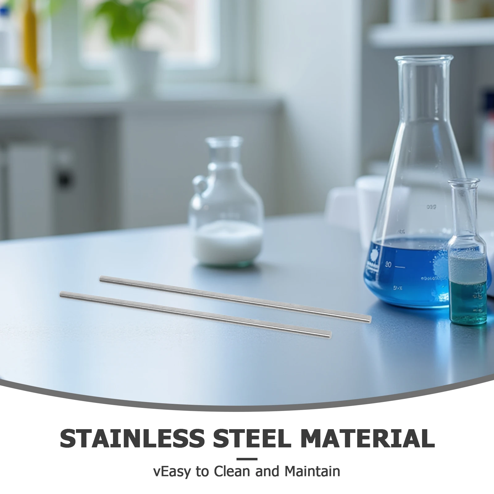 5pcs Stainless Steel Heat Absorption Demonstration Rods Thermal Conduction Lab Equipment For Physics Classroom Experiments