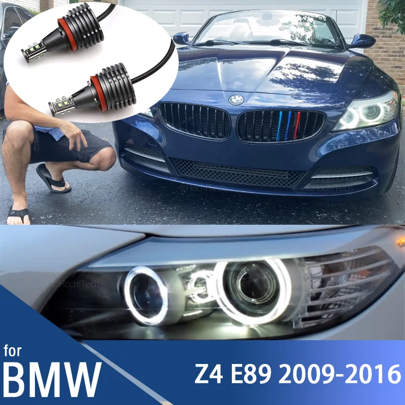 

Для BMW Z серии E89 Z4 Roadster sDrive35is GT3 GTE 2009-2016 120 Вт H8 светодиодные габаритные лампы с ангельскими глазами дневного света