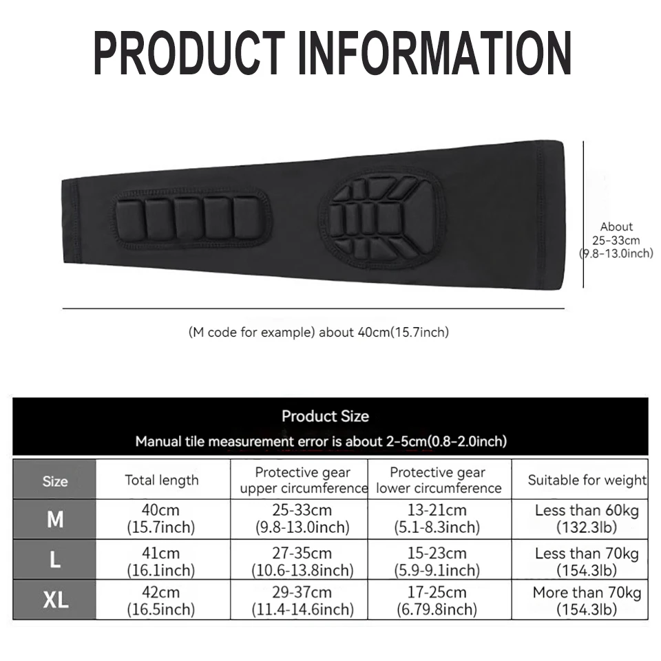 GTUBIKE 1PCS Sports Elbow Protection Honeycomb Anti-collision Pressure Protection Arm Sleeve Basketball Cycling Protective Gear