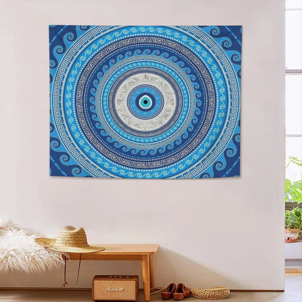 Greek Mati Mataki - Matiasma Evil Eye ornament #2  Tapestry Aesthetic Room Décor Wall Hogar Decorating