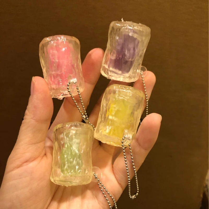 MEW Taba Squishy Novelty Transparent Fish Bamboo Wheel Extrusion Pendant Fingertip Toy TPR Mini Kids fun Pendant Craft Gifts