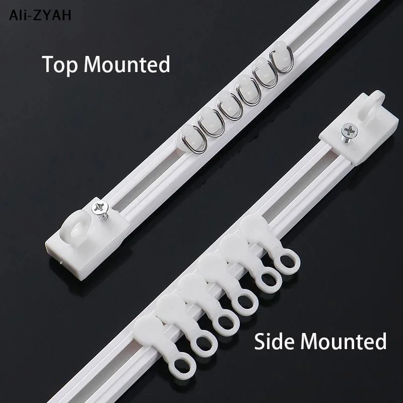 【R1a】Self Adhesive Curtain Sliding Track Without Punching Nano Silent Track Top Mounted SideMounted Home Window Decor Accessorie view 6