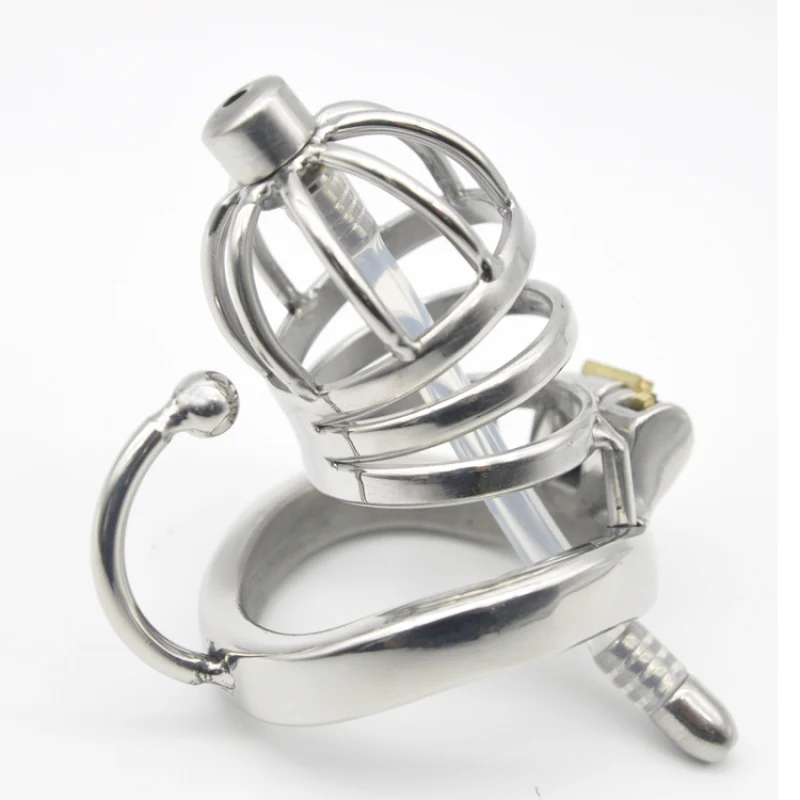 Chaste Bird Stainless Steel Male Chastity Small Cage with Base Arc Ring Devices C275