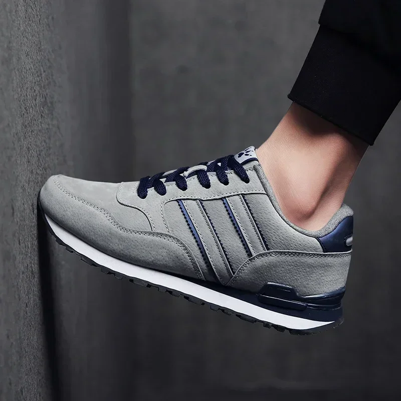 Men's High Quality Sneakers Leather Casual Shoes Autumn 2024 New Breathable Men Shoes Tenis Male Flat Shoe Zapatillas Hombre image 4