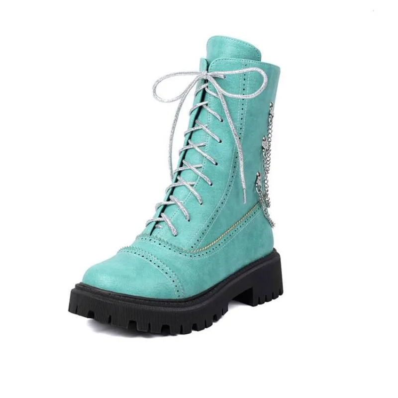 

womens fashion boots womens shoes with design Round toe Metal decorative strip Neutral style Fashion trend simple and elegant