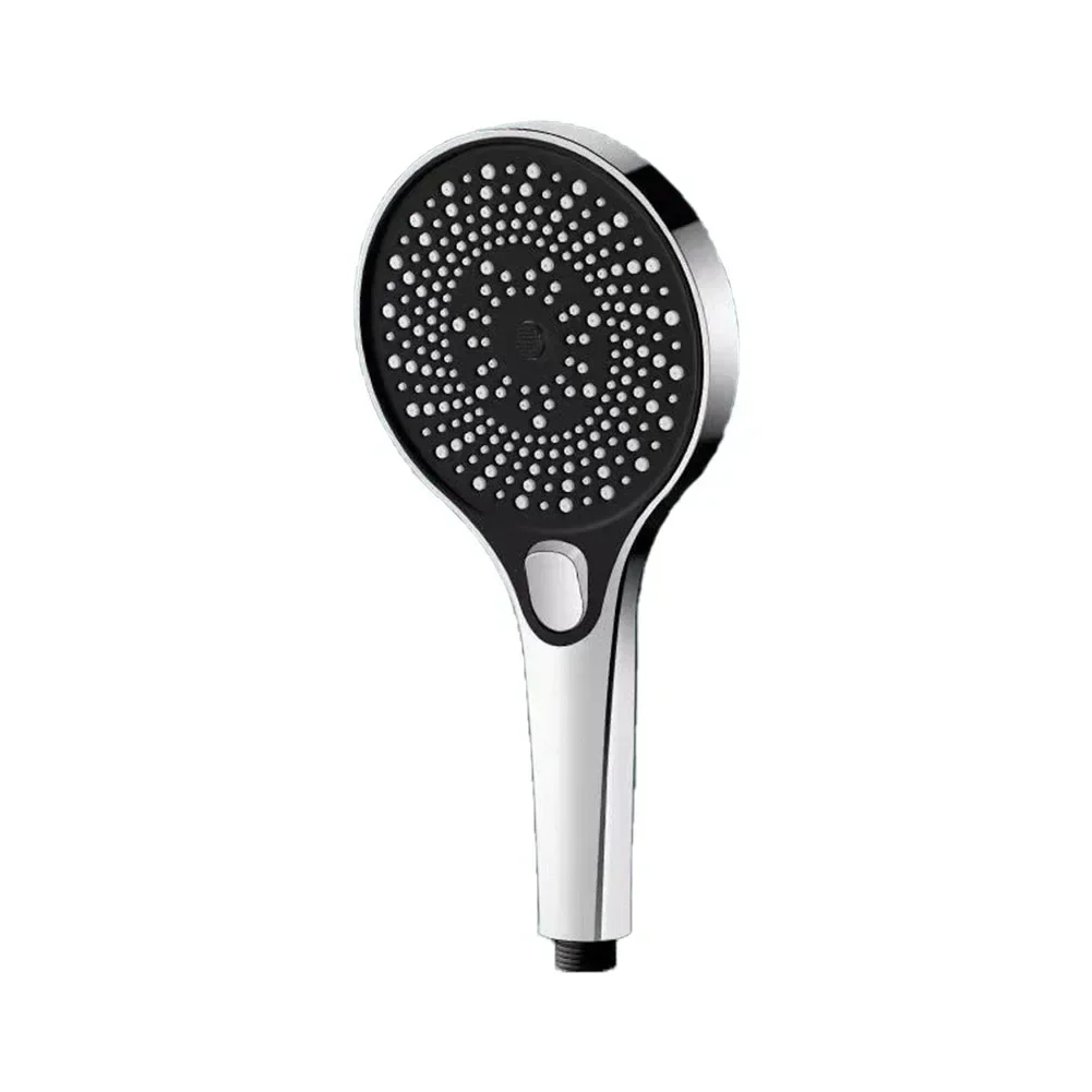 Cabeça grosseira do chuveiro do impulsionador do furo, grande saída da água, três acelera a saída da água, silicone fino, tomada, ajuste livre