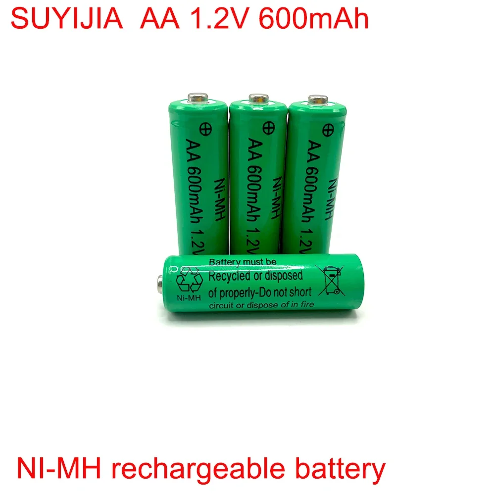 AA 1.2V 600mAh NI-MH Rechargeable Battery for Camera Microphone Flashlight Remote Control MP3/MP4 Player Electric Shaver