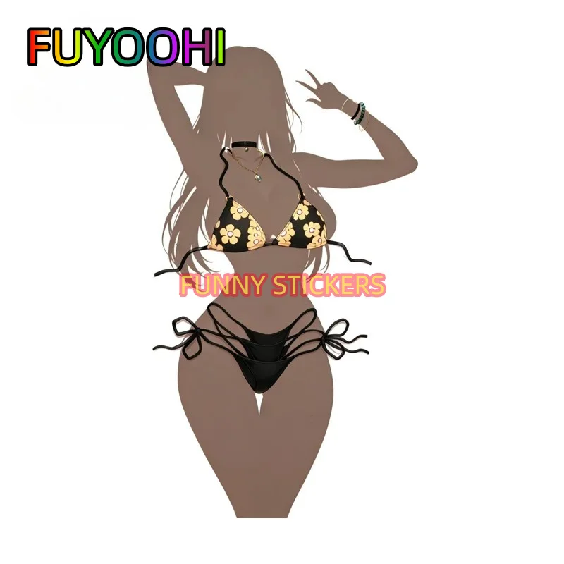 FUYOOHI Marin Silhouette Car Stickers Occlusion Scratch Guitar Trunk Windows Decal Waterproof Amusing Tumbler Accessories