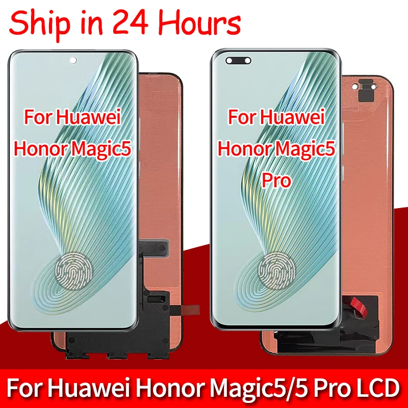 

AMOLED для Huawei Honor Magic 5 PGT-AN00, ЖК-дисплей, дигитайзер сенсорного экрана в сборе для Honor Magic 5 Pro 5Pro PGT-AN10