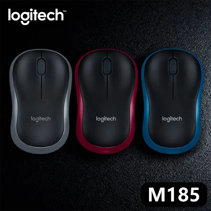 Logitech M185 Mouse - Wireless, 2.4GHz Connection, High Precision, Compact, Long-Lasting Battery, Windows/Mac