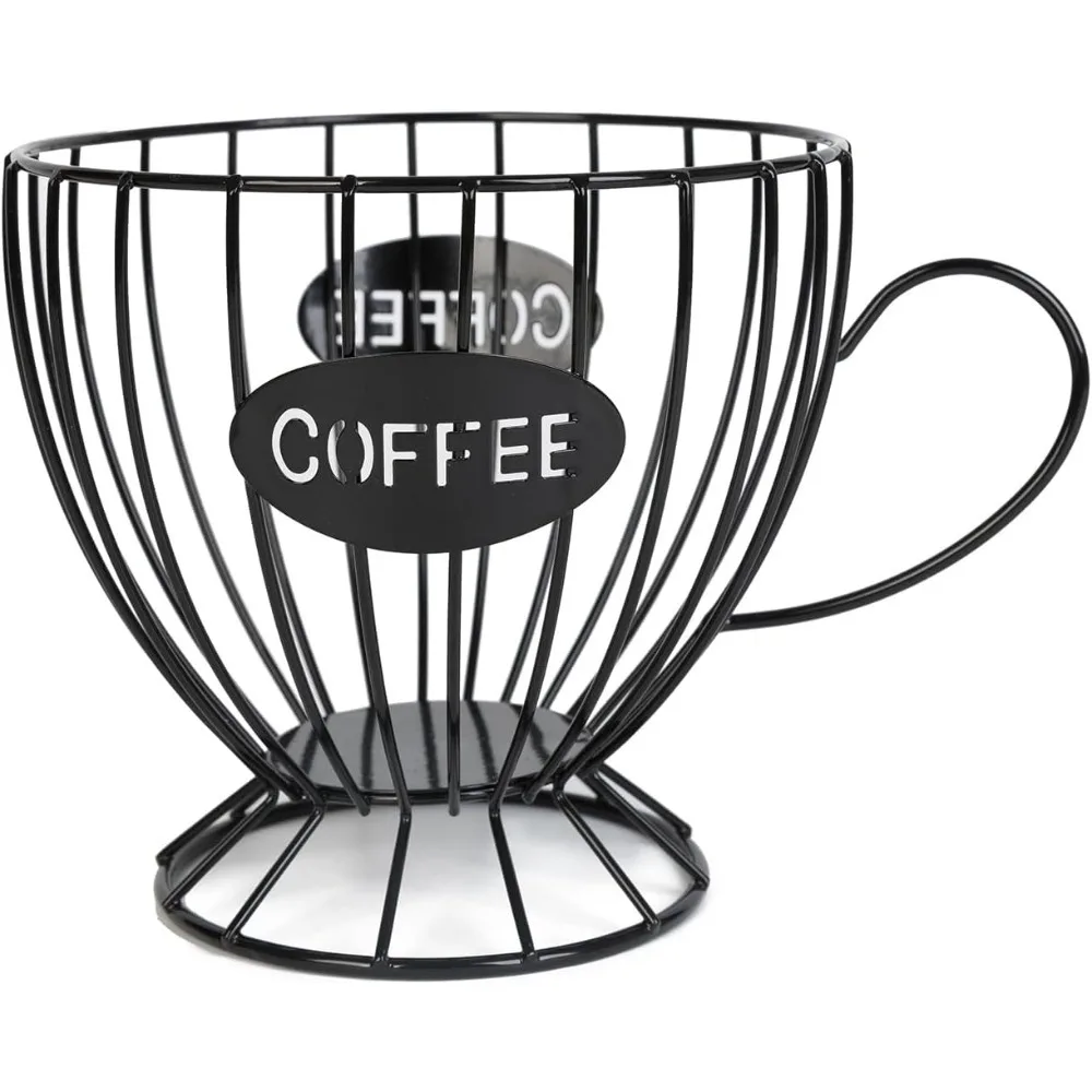 Coffee Capsule Holder, Large K-Cup Capsule Storage Box, Coffee Capsule Basket for Kitchen Restaurant Office Home Cafe Hotel