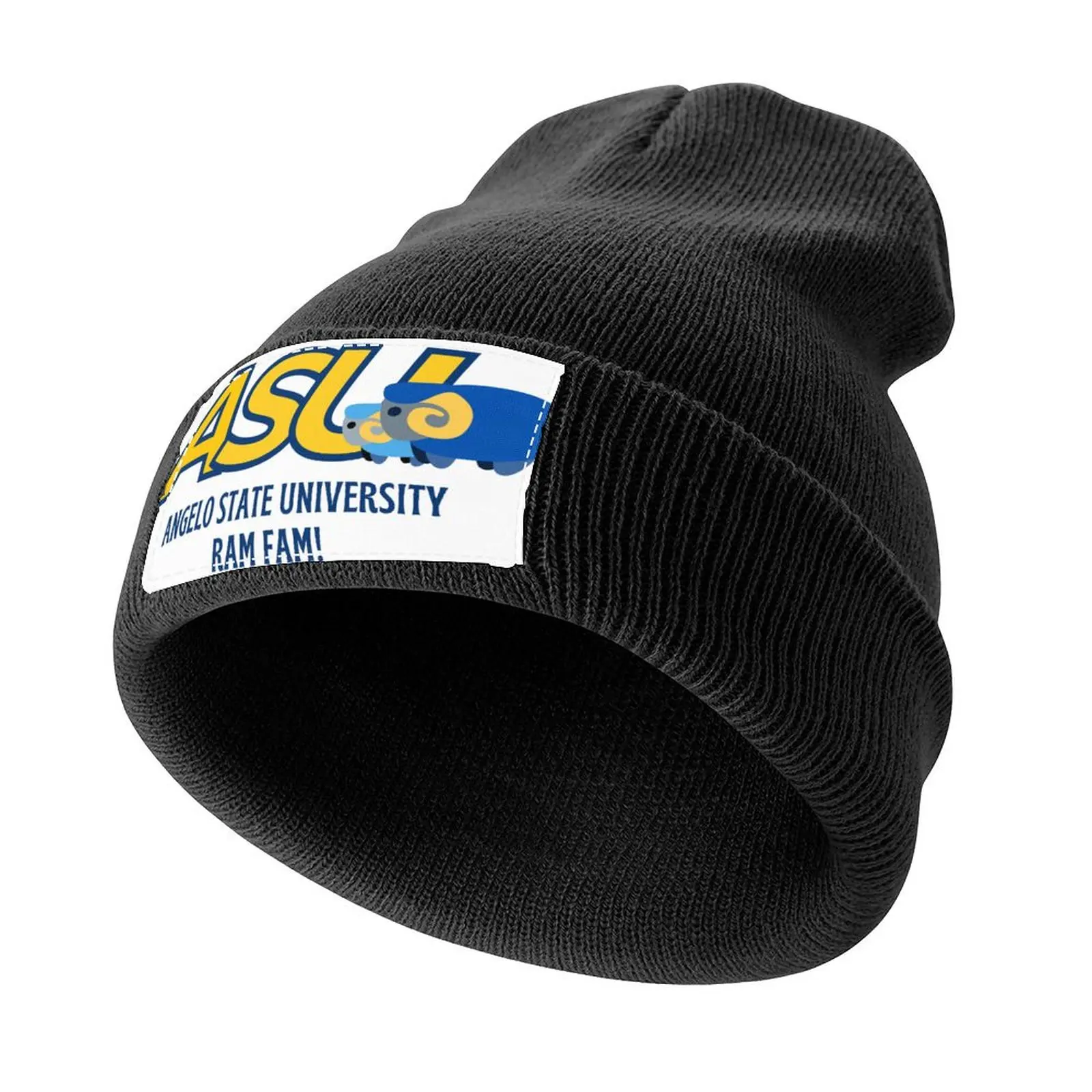 

Angelo State University- Ram Fam! Knitted Cap Fashion Beach Hood Trucker Hats For Men Women's