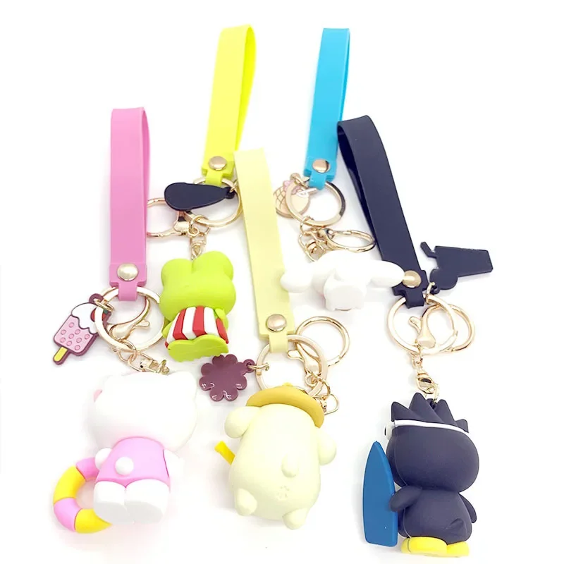 Hello Kitty Keys Chains Accessories Sanrio Keychains Kuromi My Melody Cinnamoroll Key Chains for Women Anime Keychain Fof Bags