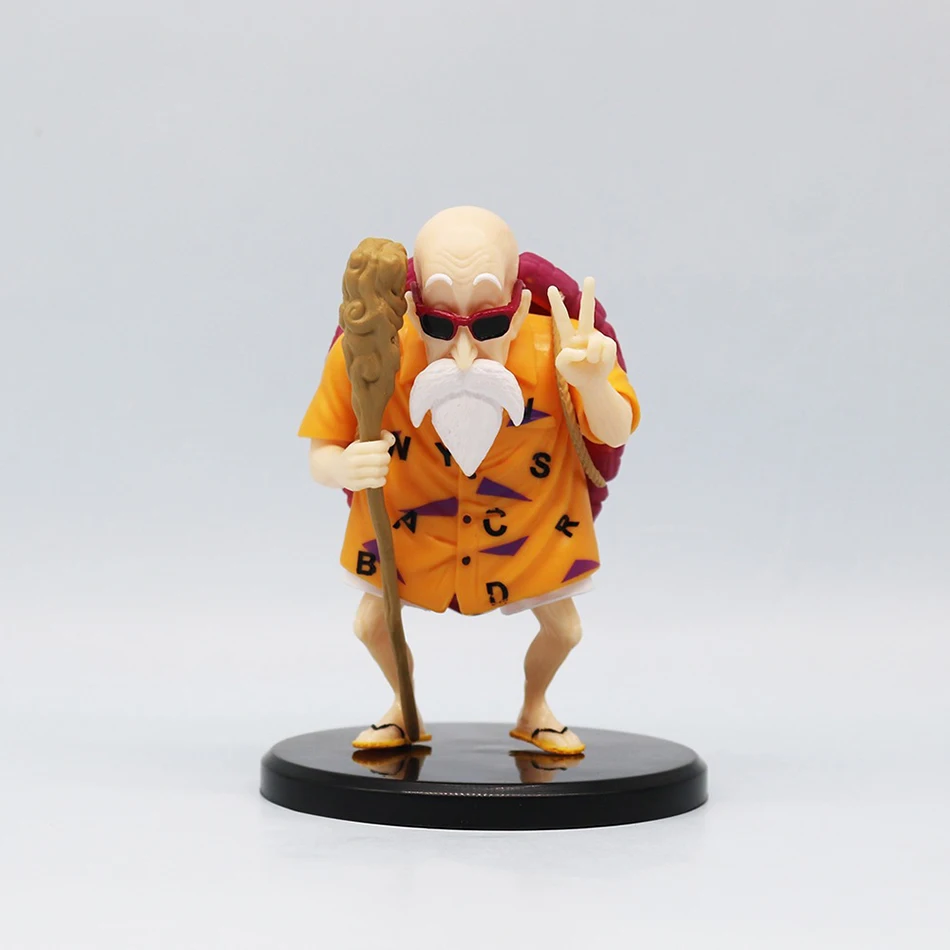 Figura de Dragon Ball de Anime, gesto Biye, Lecherous Master Roshi, figuras de acción de Pvc, colección de estatuas Kame Sennin, modelo de juguetes, regalos