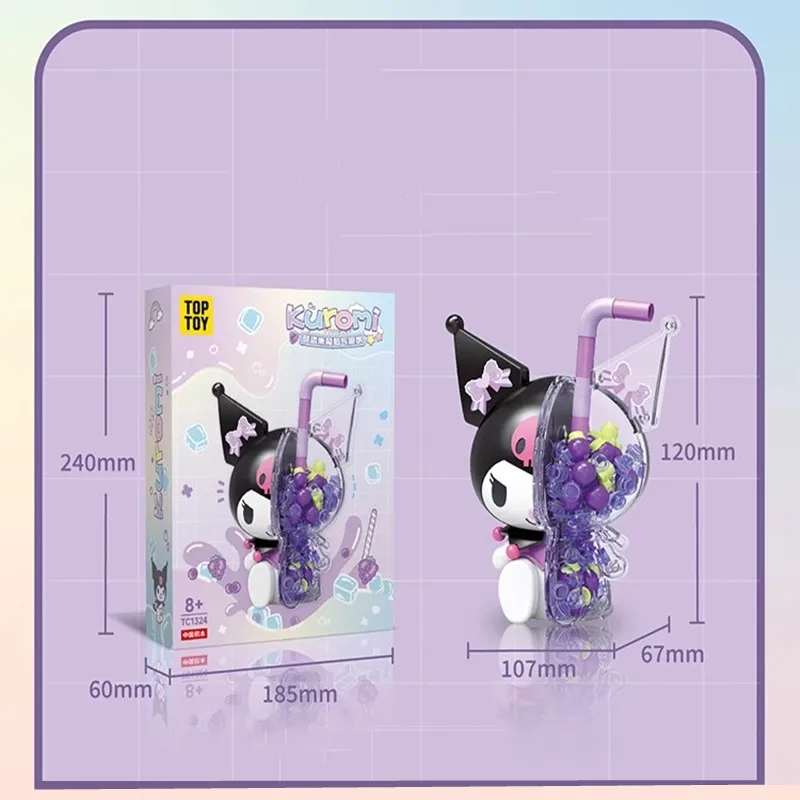 サンリオビルディングブロックハローキティマイメロディシナモロールクロミアクション置物モデルパズル組立おもちゃ子供の誕生日プレゼント