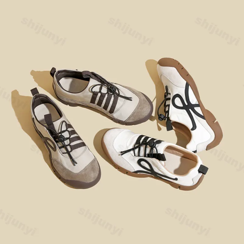 

Низкая повседневная спортивная обувь в стиле ретро для женщин, осенняя модная тенденция 202, универсальные удобные легкие нескользящие кроссовки